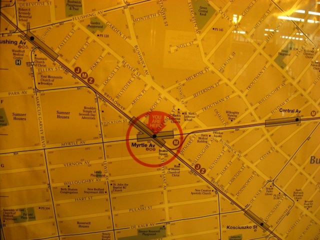 Der Weg zur Flushing Ave