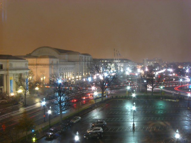 Blick aus dem Hotelfenster