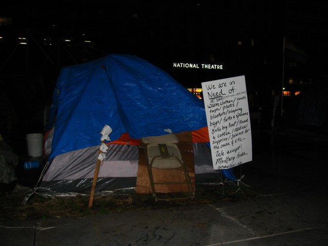 Zeltlager auf dem Freedom Plaza