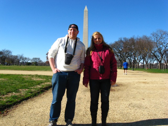 Washington Memorial Andreea und ich