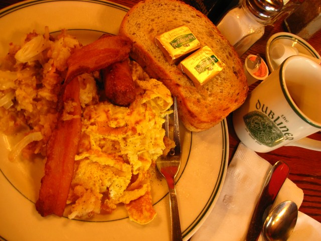Frühstück im Dubliner