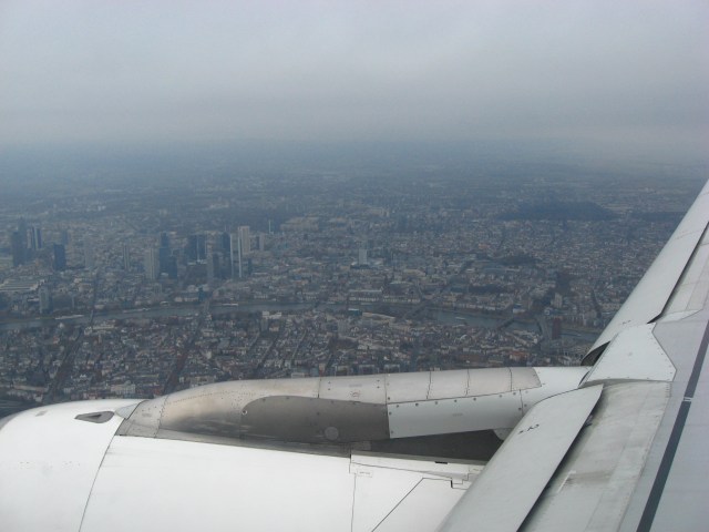 Anflug auf Frankfurt