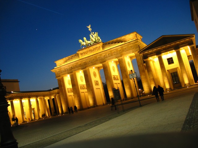 Brandenburger Tor an einem Januarabend