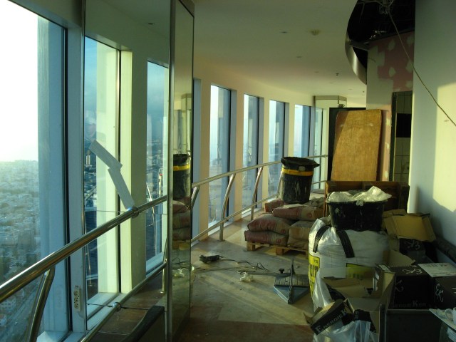 Baustelle auf dem Aussichtsdeck