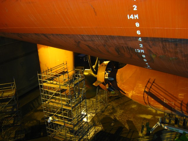 Ring, Propeller und Ruder der "Santa Clara"