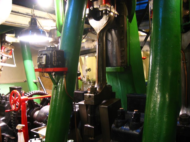 Dampfmaschine im Getreidesauger