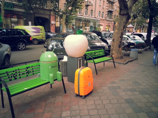 Android und Apple einträchtig beieinander