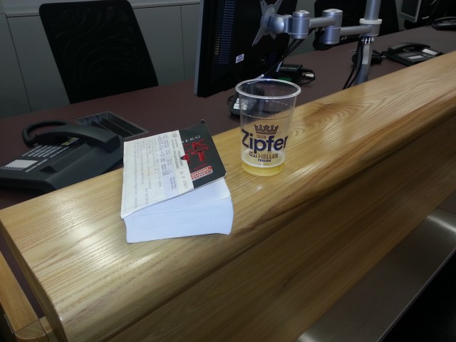 Das Glas heller Freude