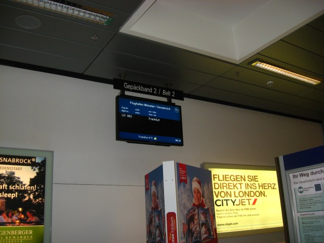 Gepäckband 2 am FMO