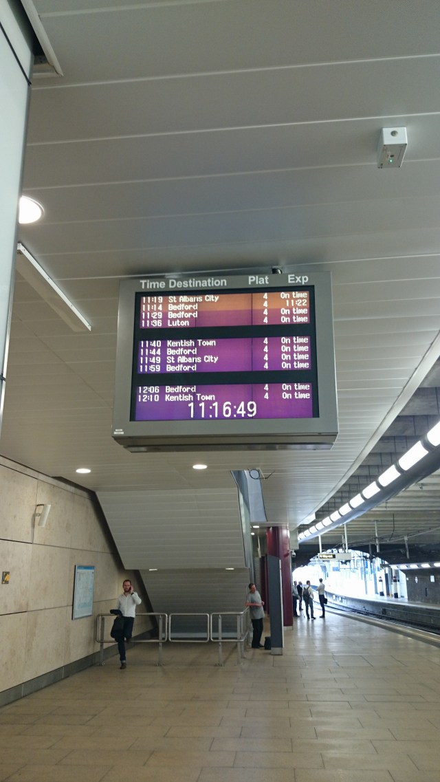 Glück gehabt - mein Zug hat Verspätung