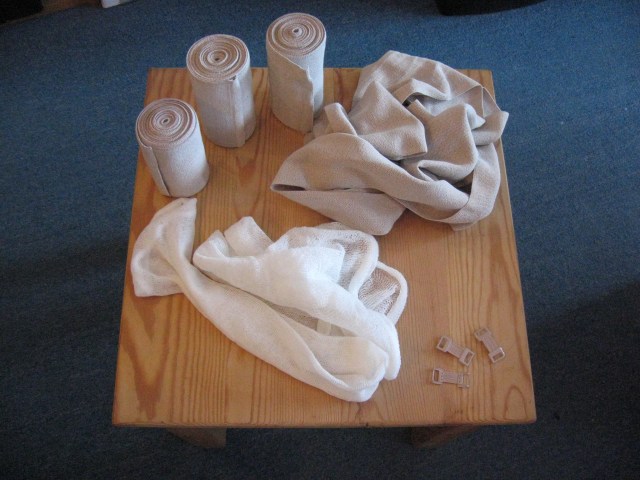 Gebrauchte Lymph-Set-Wickel