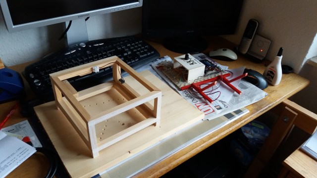 Boxgerüst und fortgeschrittenes Billboard